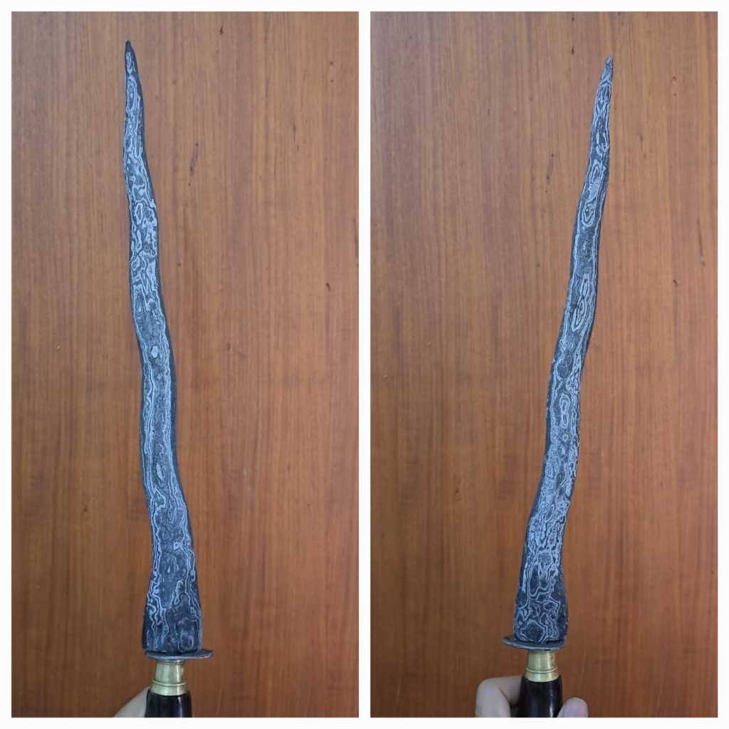 Keris Cundrik luk 7 Sepuh Langka Est. Era Mataram Sepuh - Kode221