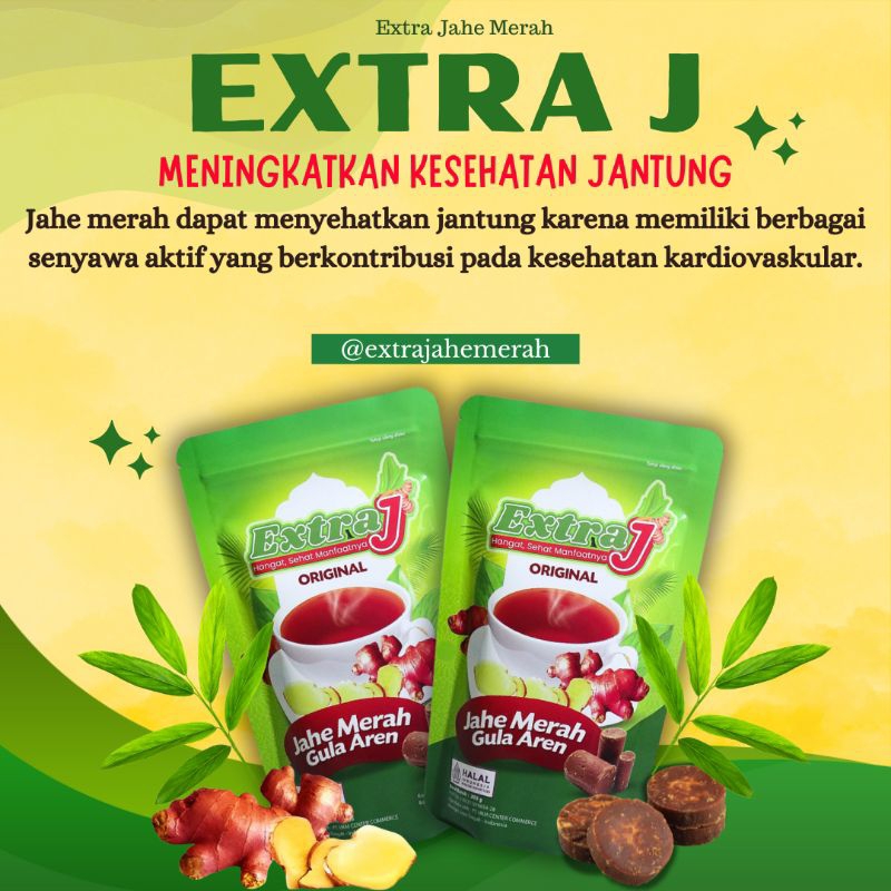 

Extra J | Ekstrak Jahe Merah | Dapat Meningkatkan Kesehatan Jantung
