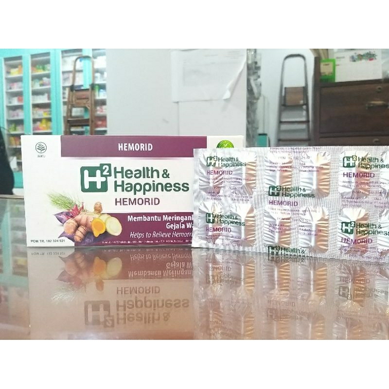HEMORID 1 STRIP ISI 12 KAPSUL | H2 HEALTH & HAPPINESS | OBAT WASIR