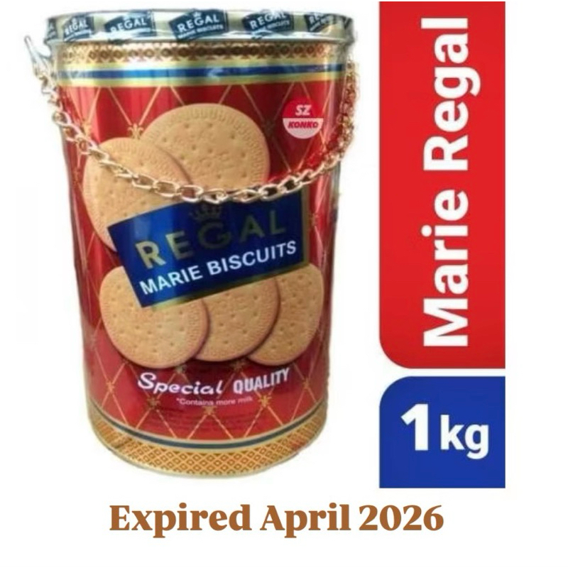 

Marie Regal Kaleng Special 1kg 1000 Gram - Biskuit Indonesia BPOM RI HALAL