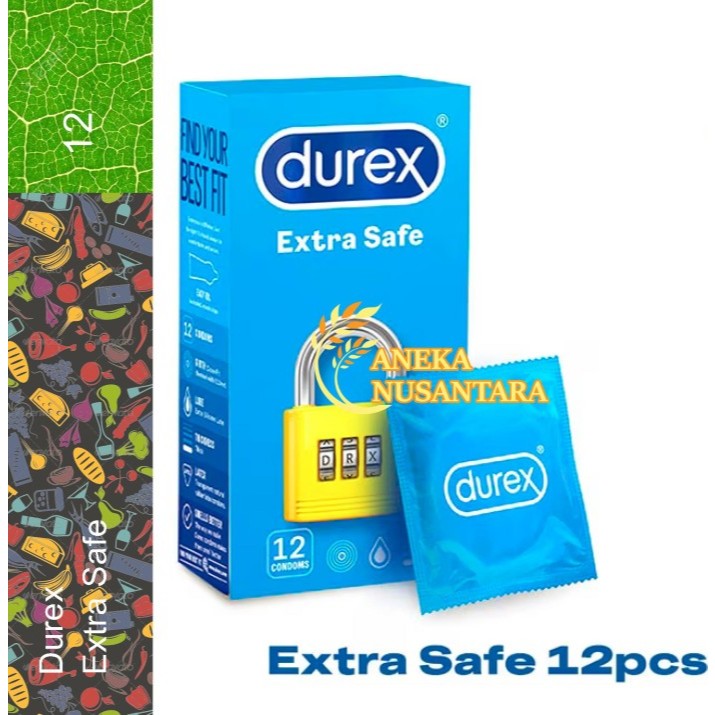 Durex Extra Safe 12s - Kondom Extra Tebal Lebih Aman Condom Promo