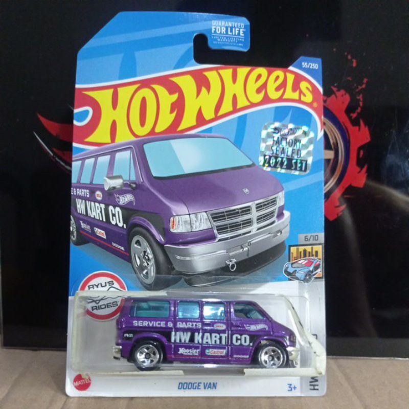 Hotwheels Dodge Van Ungu Factory Sealed 2022