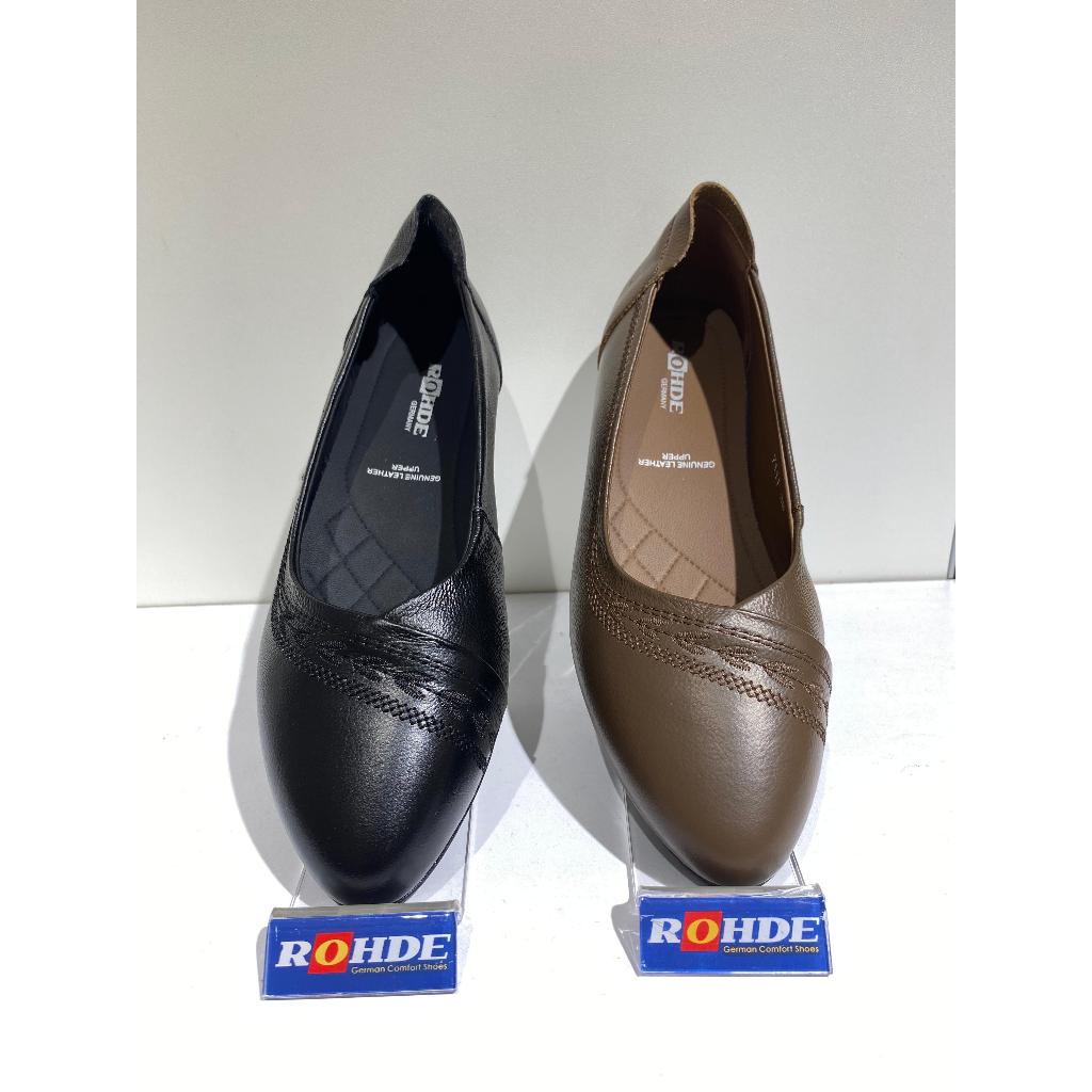 ROHDE 7111 Sepatu Flat Wanita Warna Brown dan Black
