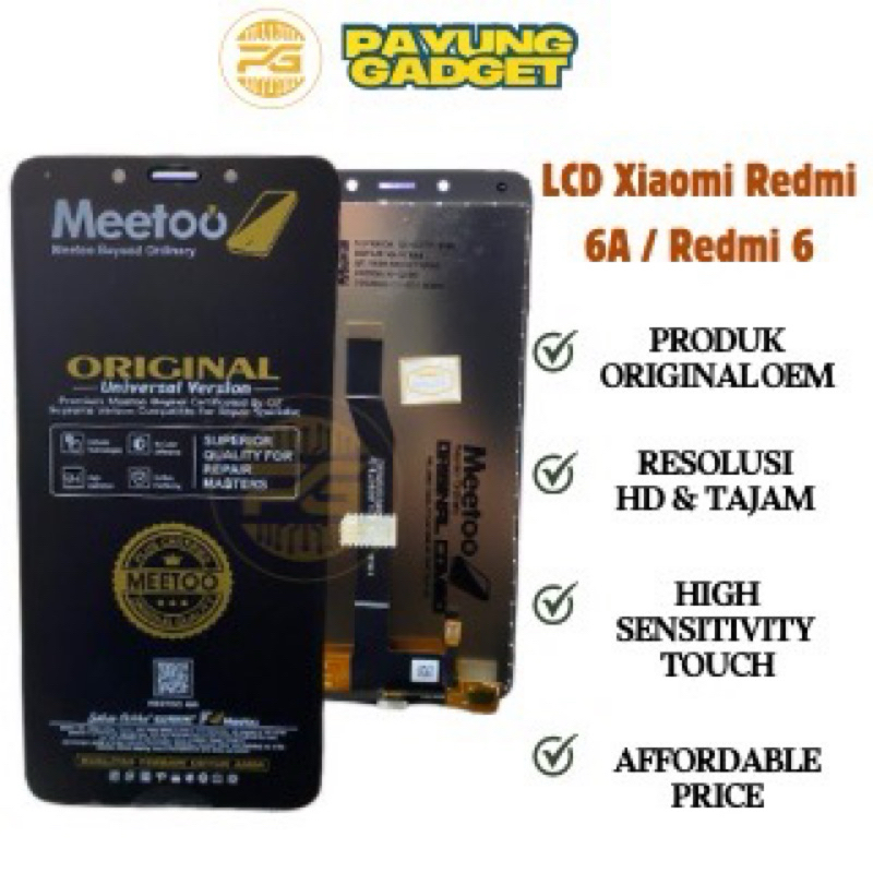 LCD XIAOMI REDMI 6A / REDMI 6 ORIGINAL FULLSET
