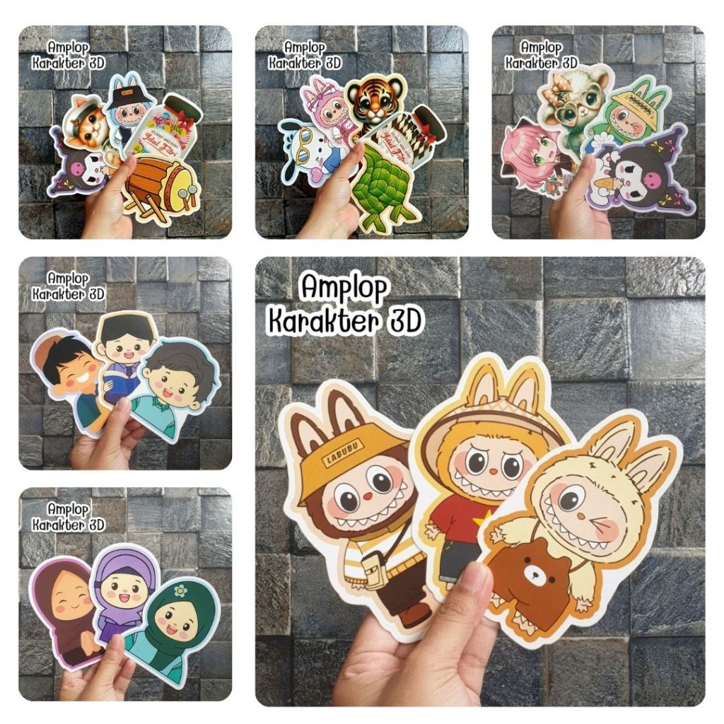 

Amplop Angpau Lebaran Kartun 3D [Ecer 1pcs]