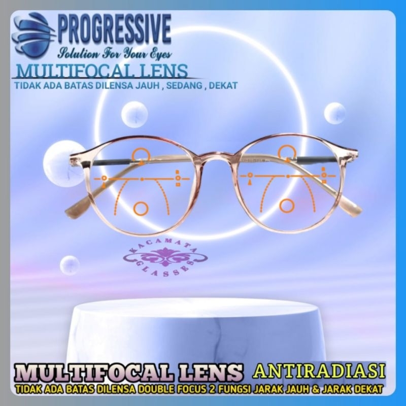 Kacamata Baca Progresif Antiradiasi kacamata jauh dekat frame 8151