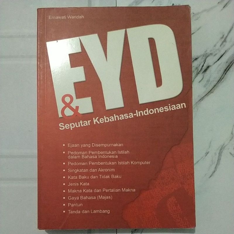 Buku Original EYD & SEPUTAR KEBAHASA-INDONESIAAN By Ernawati Waridah