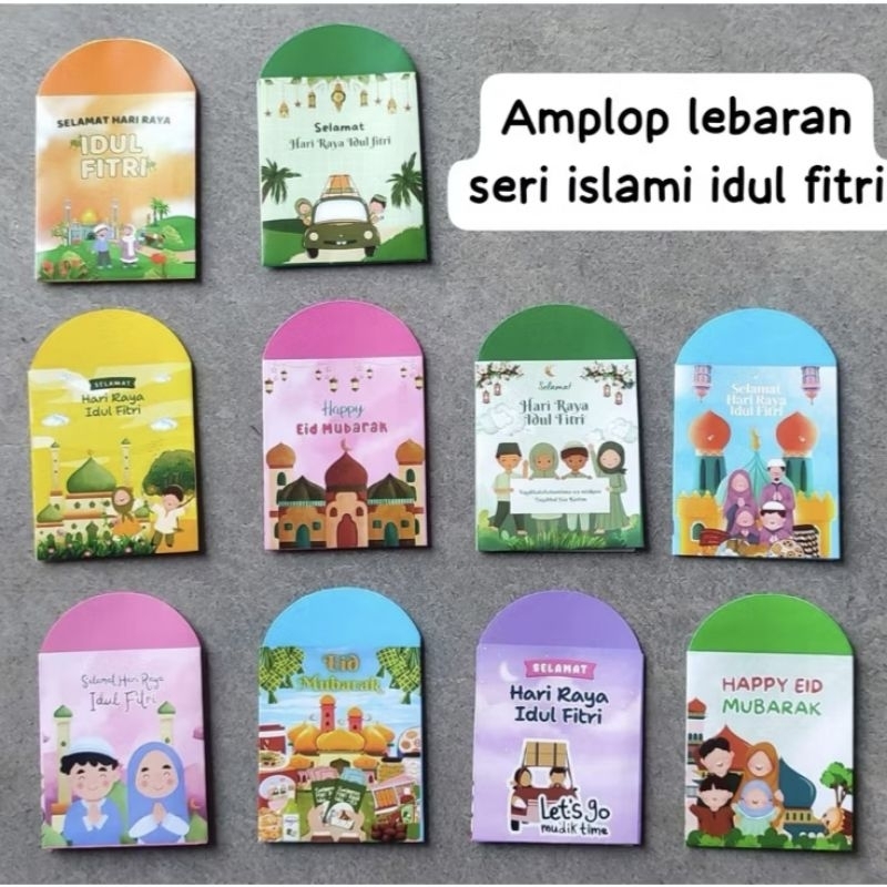 

10 AMPLOP LEBARAN IDULFITRI ((KARAKTER))