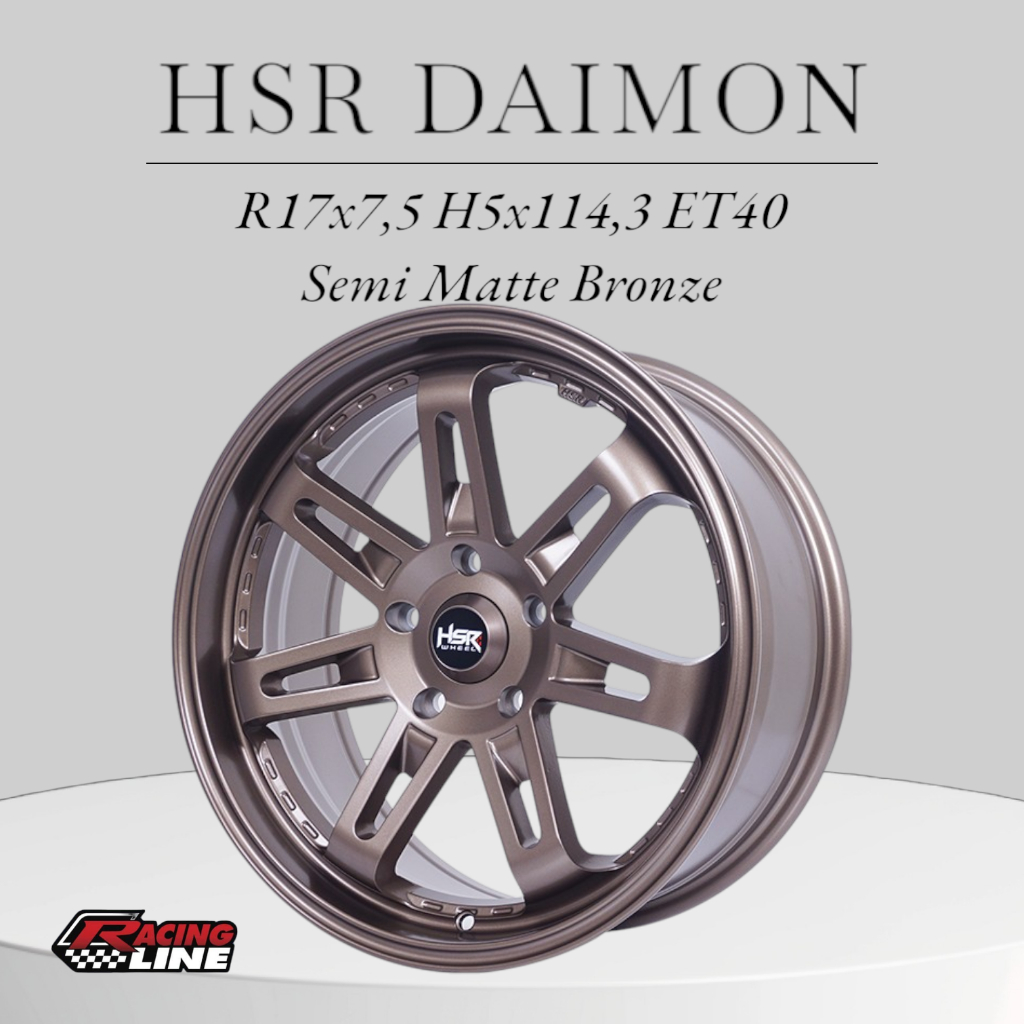 Velg Mobil R17 HSR DAIMON - Pelak Mobil Ring 17 L300, Granmax, Kuda, Mazda3 dll