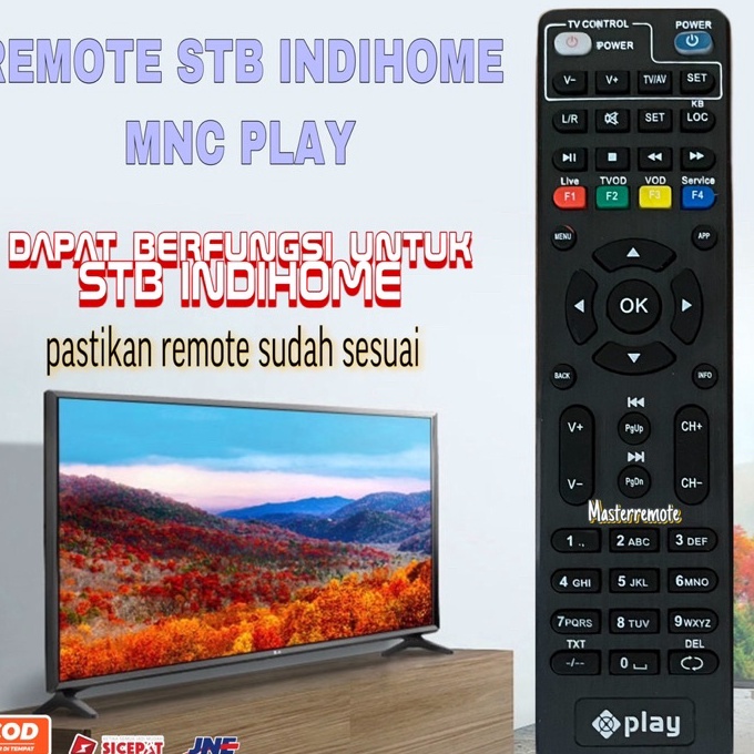 Hemat REMOT REMOTE SET TOP BOX INDIHOME MNC PLAY