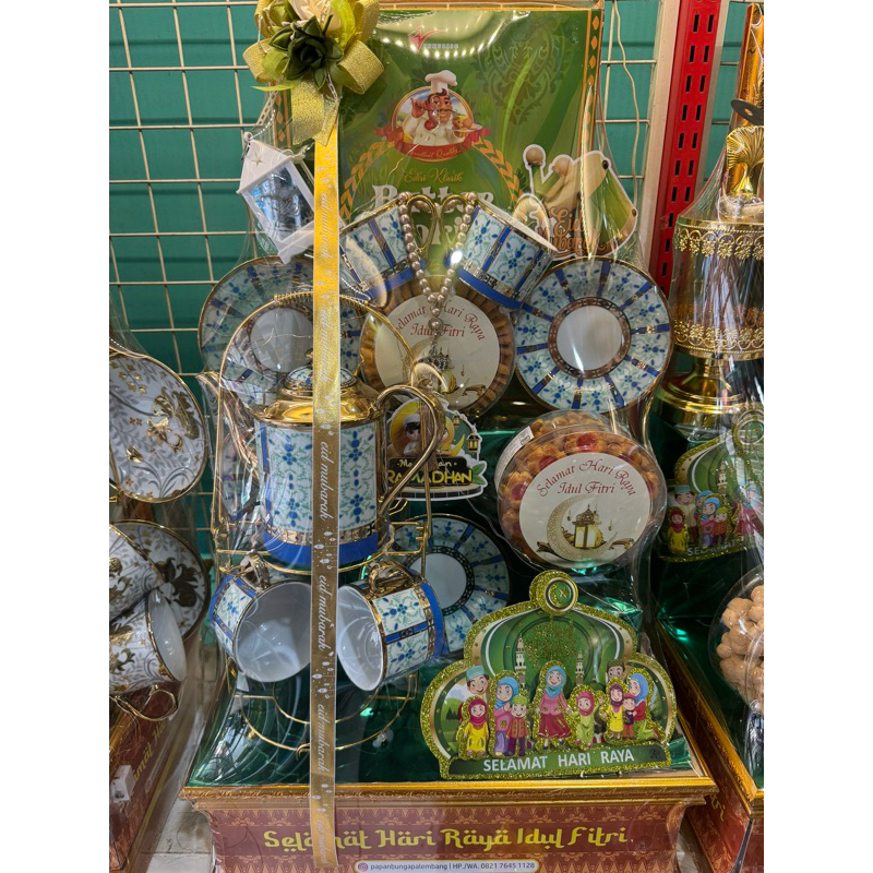 

parcel hampers idul fitri lebaran 2025 tea set mewah sultan