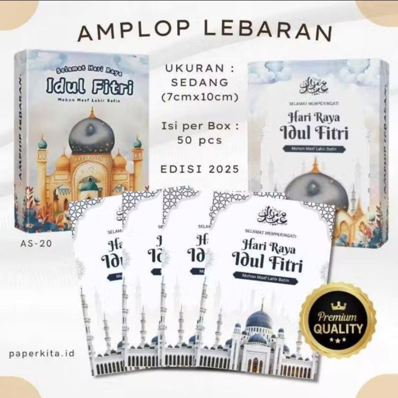 

ANGPAO LEBARAN AMPLOP KECIL ISI 50PC