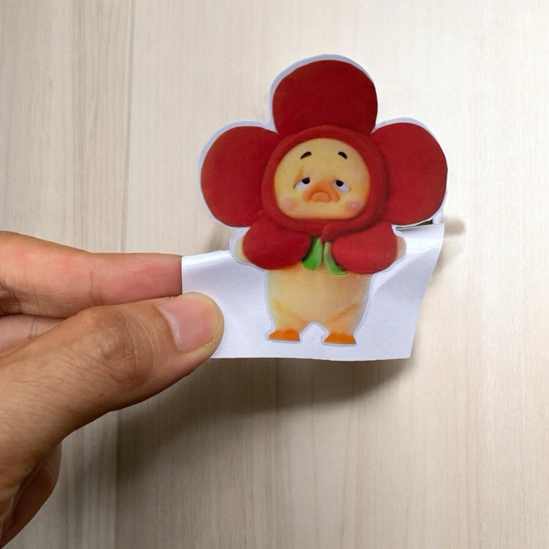 

Stiker Vinyl Ugly Upset Duck Bebek Mrengut Manyun Viral Printing Tempelan Laptop HP