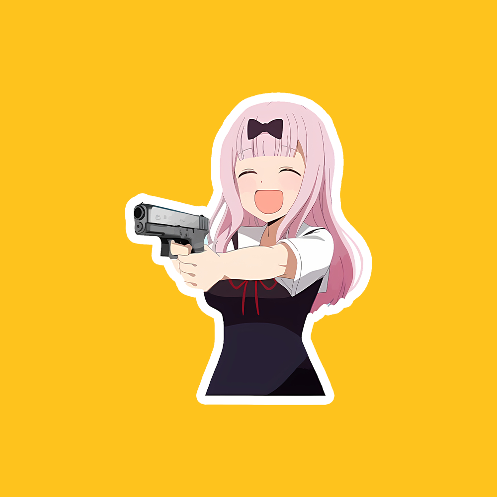 

Chika Fujiwara Gun - Vinyl Sticker Waterproof