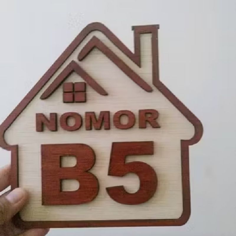 NOMOR RUMAH KAYU NOMER RUMAH nomor rumah minimalis dekorasi rumah papan nomor rumah