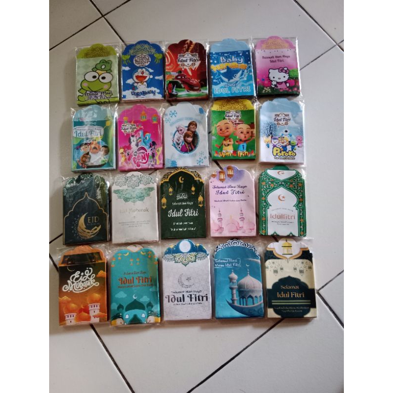 

amplop lebaran medium (sudah dilipat dan dilem) GRATIS ikat rambut