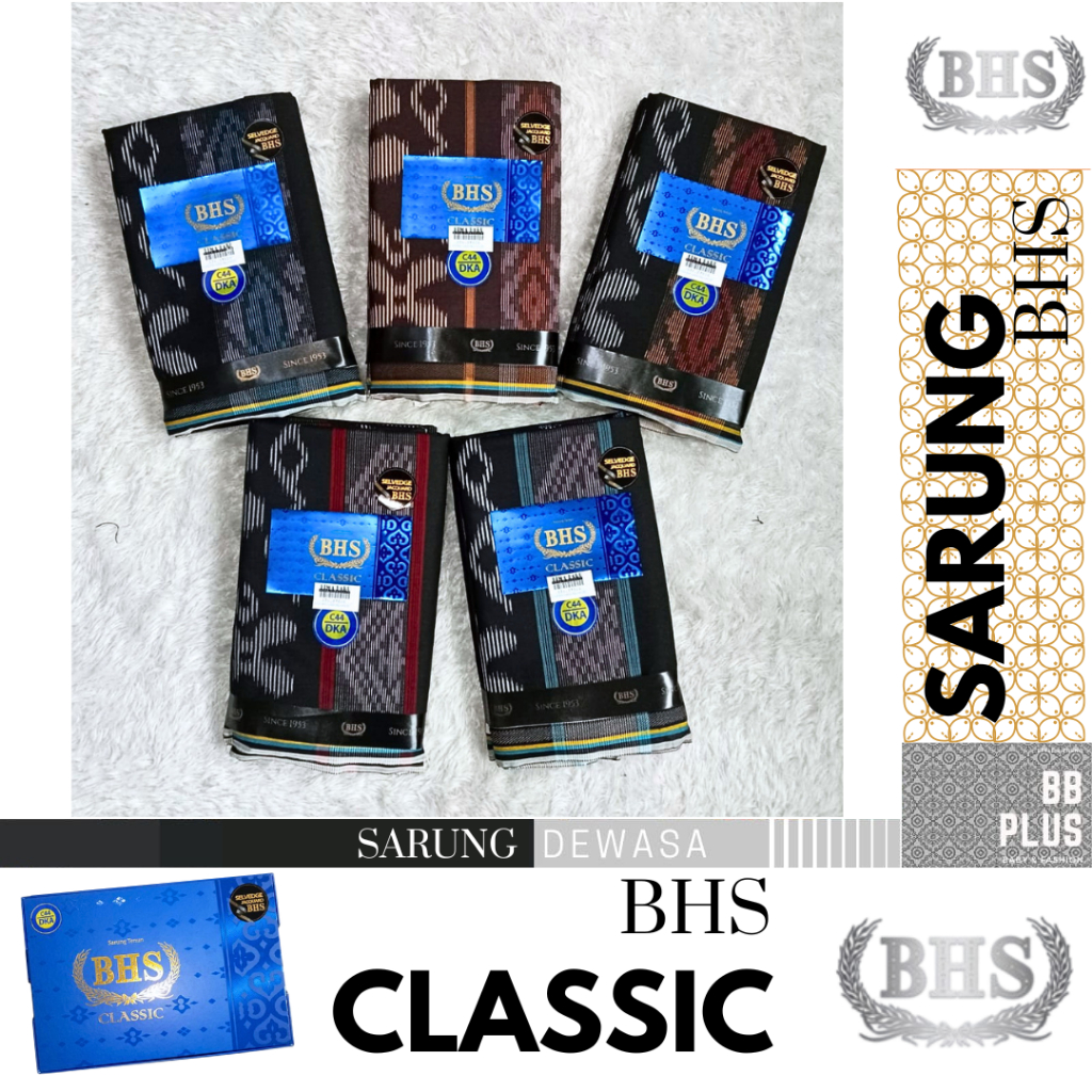 BHS - Sarung BHS Classic Motif C44 DKA