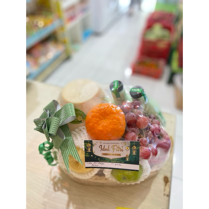 

parcel buah lebaran buah + cendol + degan free kartu ucapan idul fitri surabaya sidoarjo