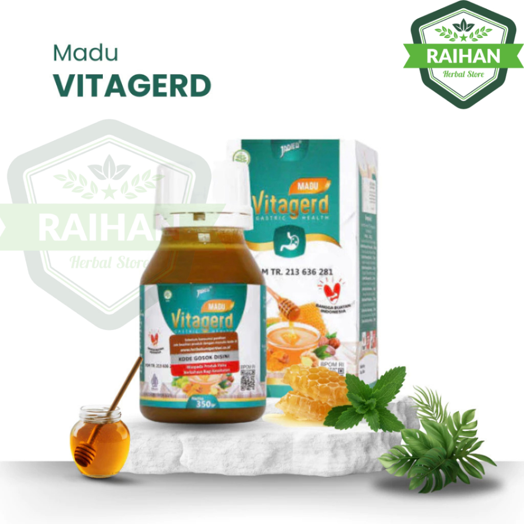

Madu VITAGERD Herbal GERD Meredakan Asam Lambung Original halal bpom