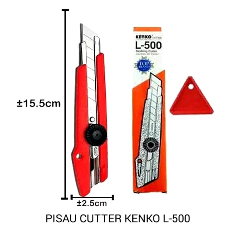 

PISAU CUTTER L-500 KENKO KUAT SERBAGUNA