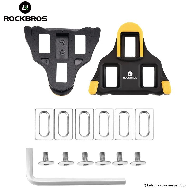 Rockbros RD2-C Cleat Sepatu Roadbike Lock Pedal for SPD-SL SH11 SH10 SH12 etc