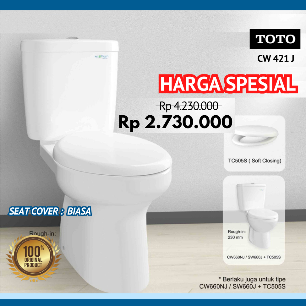 TOTO CW421J CLOSET DUDUK