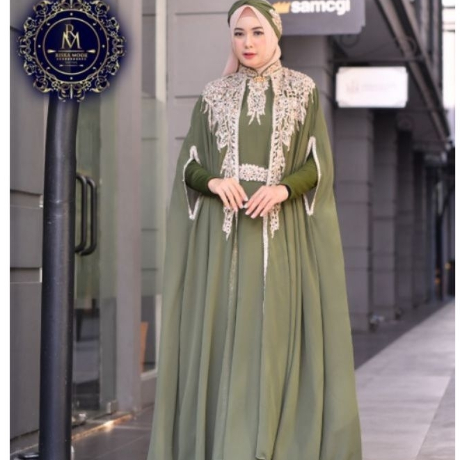 GAMIS KAFTAN TURBAN/FASHION MUSLIM//KAFTAN MAHARATU//SERAGAMAN KELUARGA//BAJU LEBARAN//BAJU PESTA PE