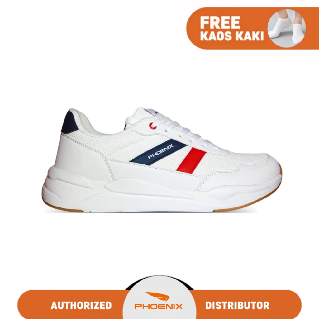 Phoenix Hikaru Sepatu Training Pria - White/Navy