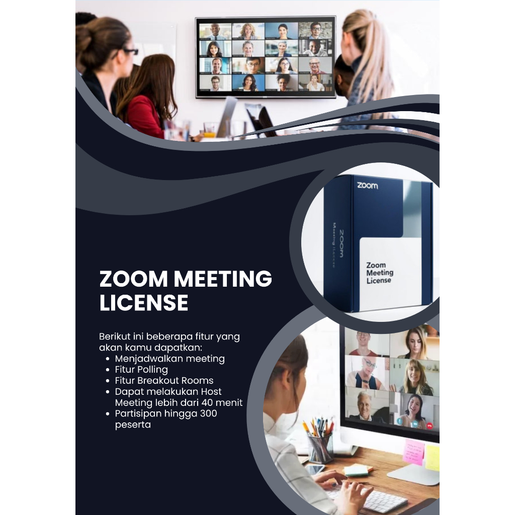 Lisensi Zoom Meeting Pro ORIGINAL 1 Bulan