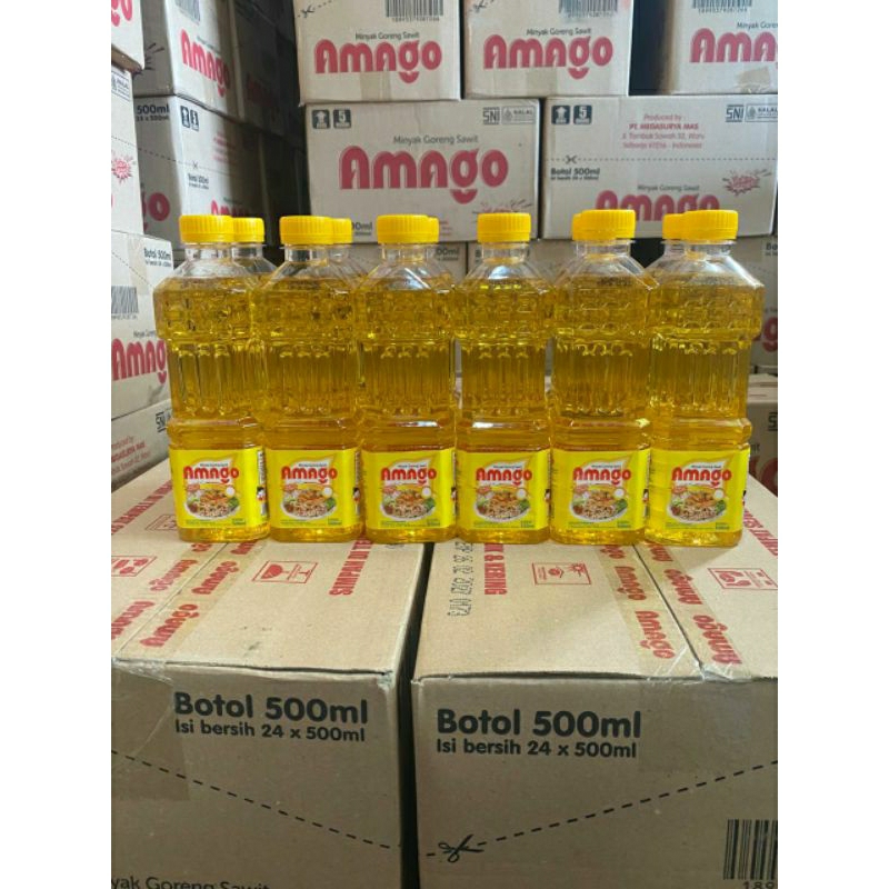 

Minyak goreng Amago 500ml/botol