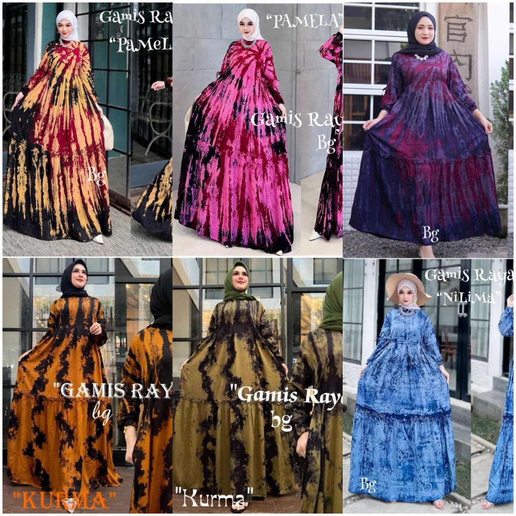 BG ORI RAYA "READY" GAMIS RAYA TWILL ORI SIZE " S M L XL XXL " | GAMIS TWILL ABSTRAK | TWILL MALAMAN