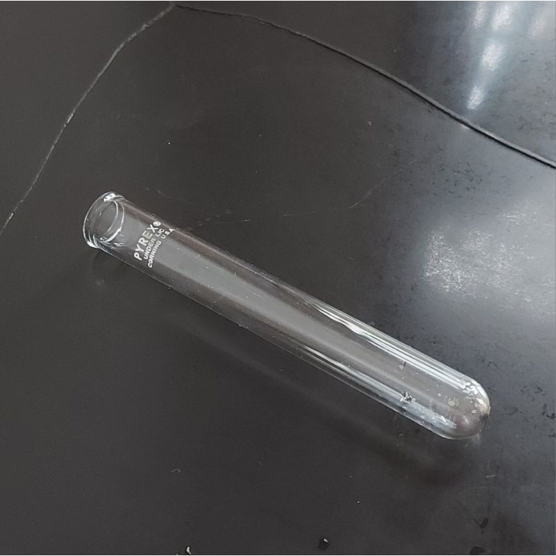 Test tube PYREX 100x10mm alat lab tabung reaksi (preloved) tabung kaca tugas praktikum sekolah