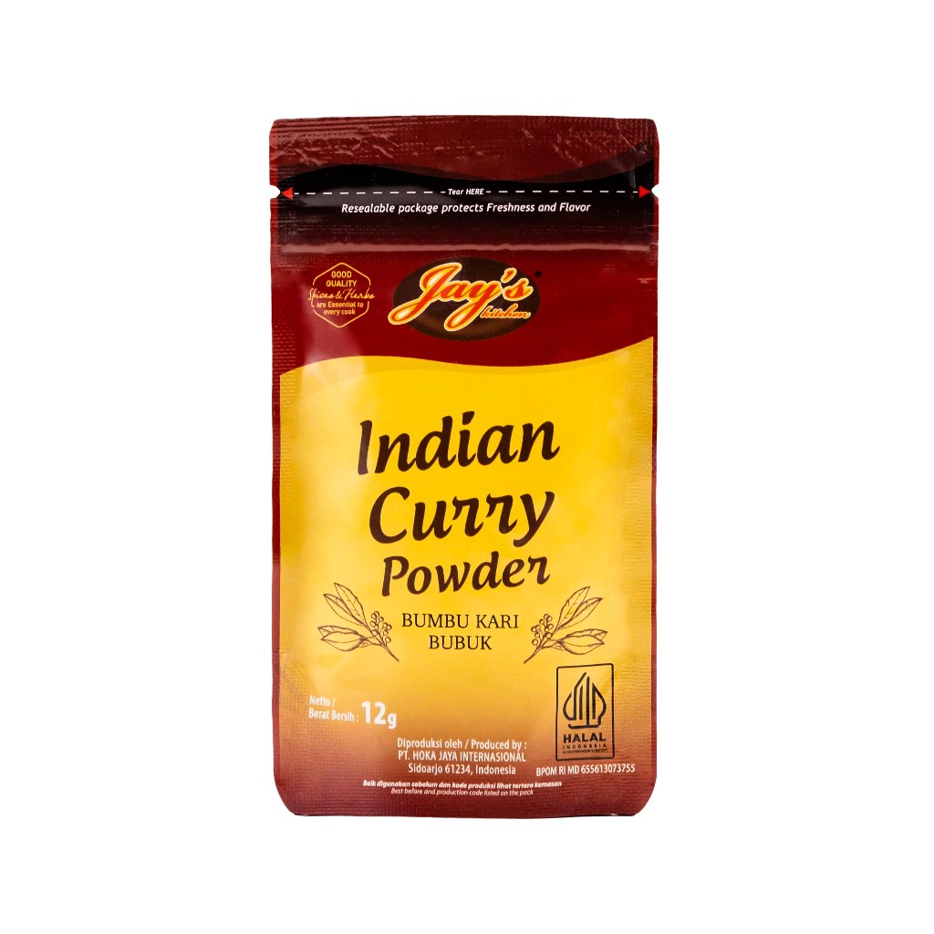 

Jay's Kitchen Indian Curry Zipper 12 GR