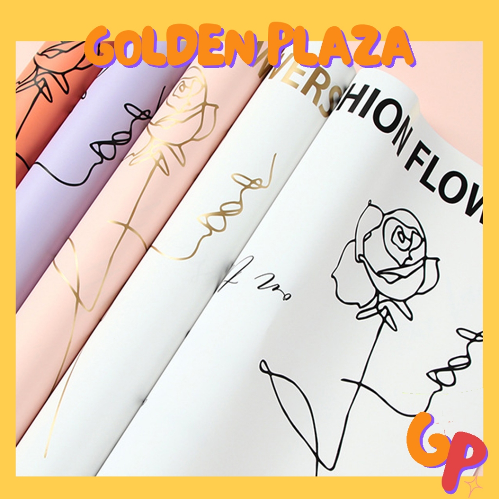 

Kertas Buket Bunga Flower Wrapping Fashion Flowers Cellophane Solid Warna KB6122