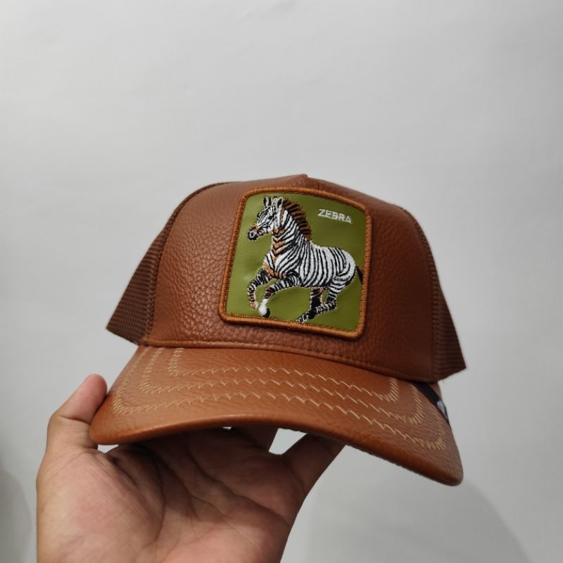 Topi Hewan gambar zebra