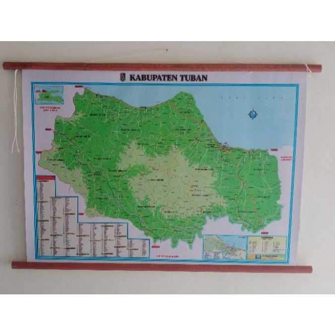 

Peta Kabupaaten Tuban bingkai ukuran kecil (102 x 72cm)