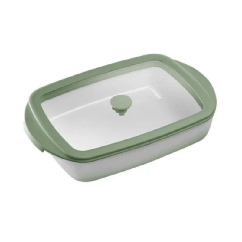 Culinart 3.6 liter Elysium loyang kaca persegi panjang tempat saji prasmanan