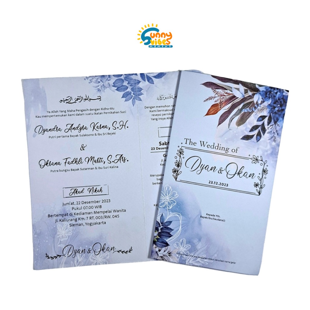 Undangan Pernikahan custom unik | undangan murah elegant | souvenir pernikahan