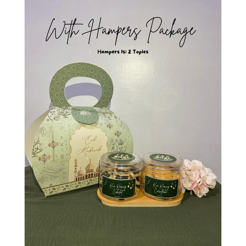 

Hampers Lebaran isi 2 (Havermout, Kue Kering Cornflake, Kue Kering Cokelat, Kue Cokelat Cornflake, Kue Kering Emping)