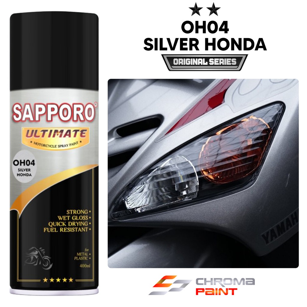Sapporo Ultimate OH04 Silver Honda – Cat Semprot Silver Doff Premium