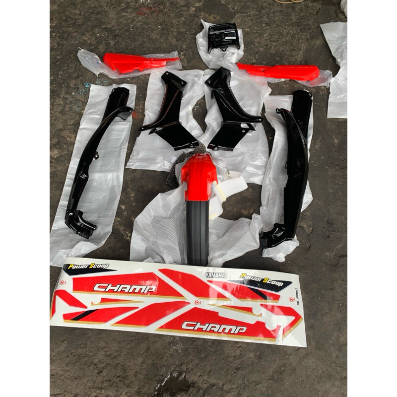 bodi batok spakbor legshield yamaha champ