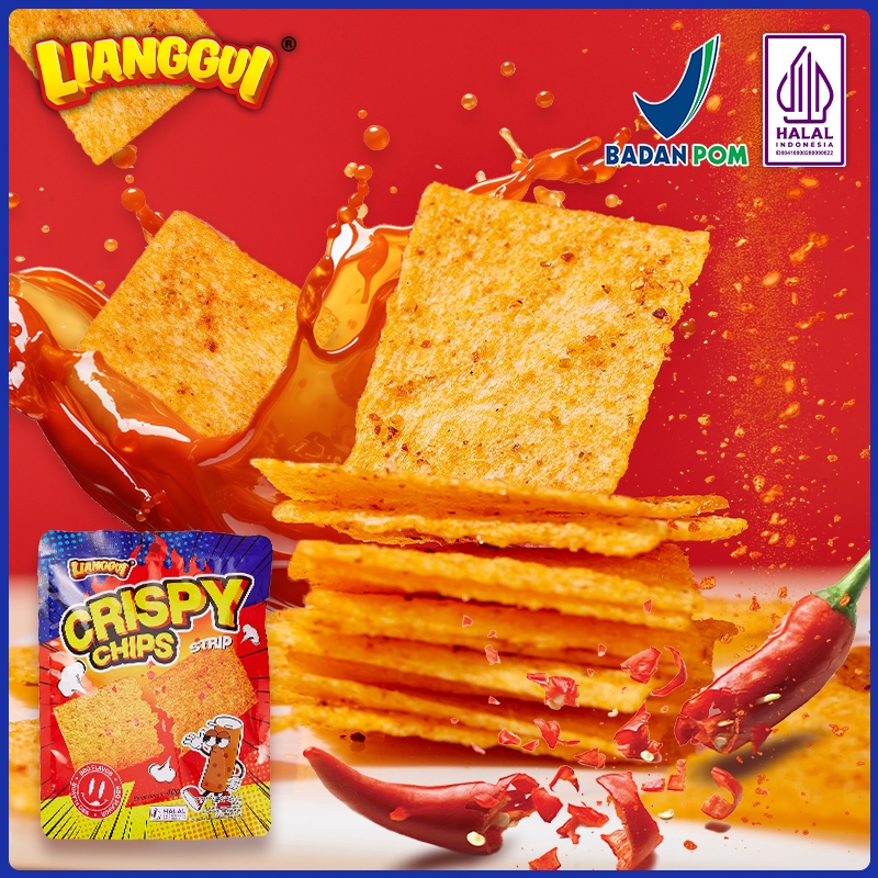 

[HALAL] Lianggui Snack Keripik Pedas 14Paket Renyah, Gurih Harga Hemat, Camilan Viral Jajanan Enak Cemilan