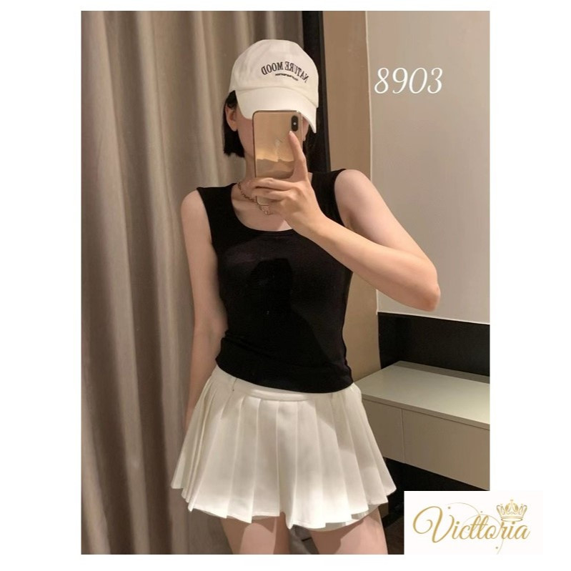 Victtoria cozy sexy inner tank top bra with bra pad, gym yoga sport bra top, ringan dan elastis