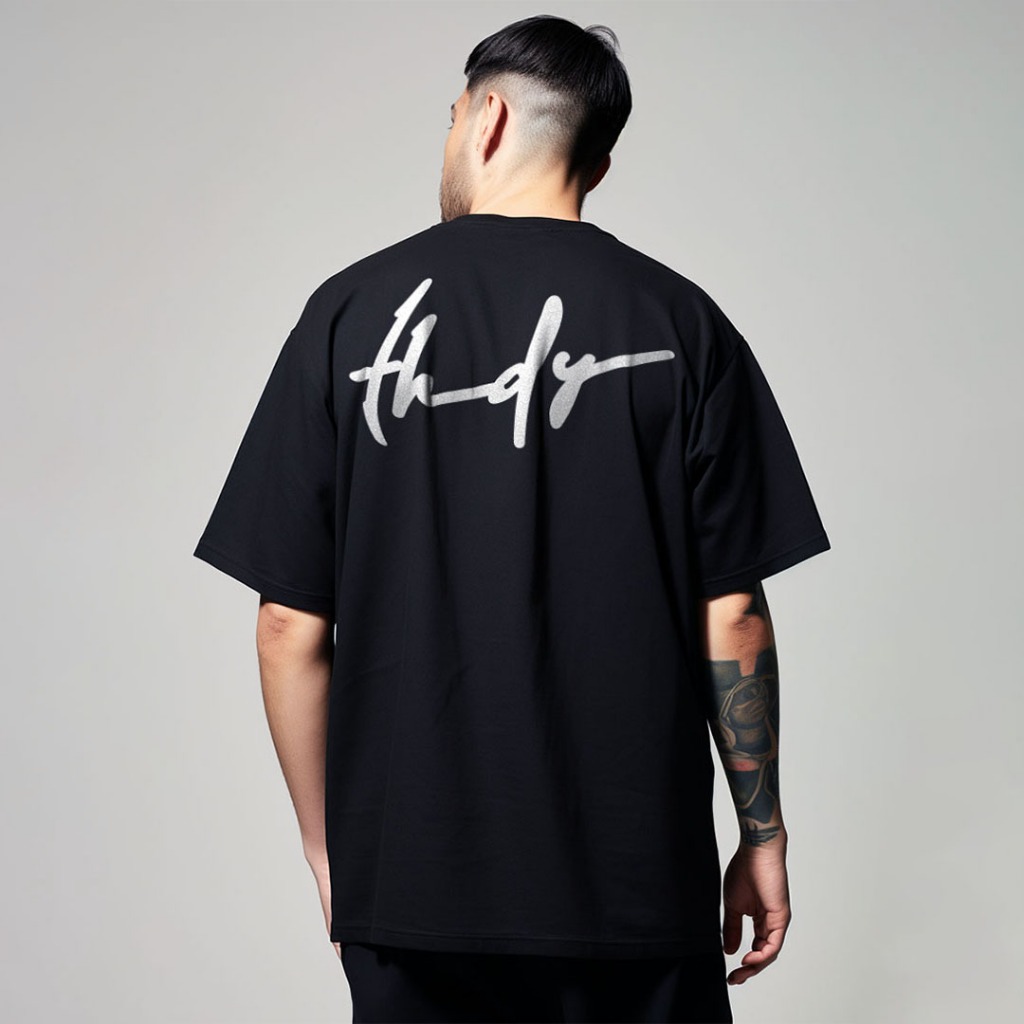Kaos Oversize Gambar Belakang Bahan Tebal "thdysign" hitam MTV46 navy MTV47 khaki MTV48 Putih MTV52