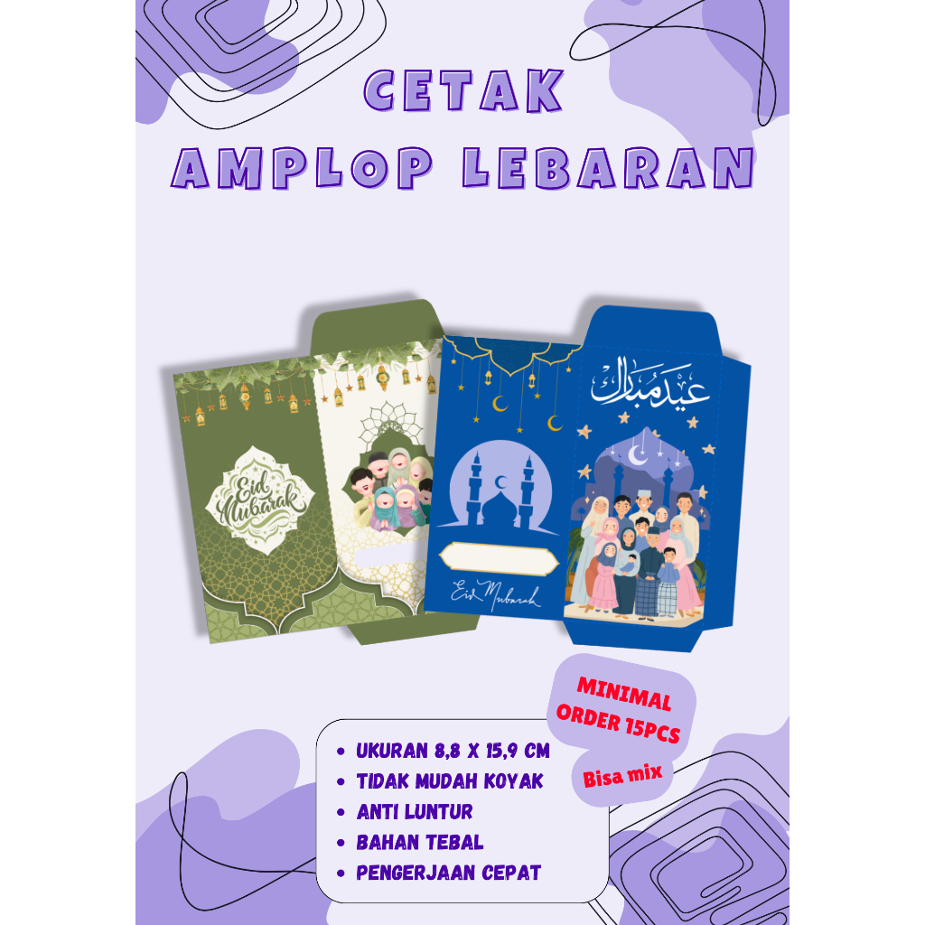 

Custom Amplop Lebaran / Amplop Idul Fitri Custom