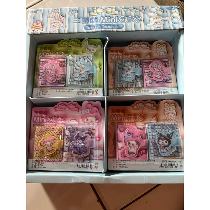

1 pasang note book mini karakter lucu
