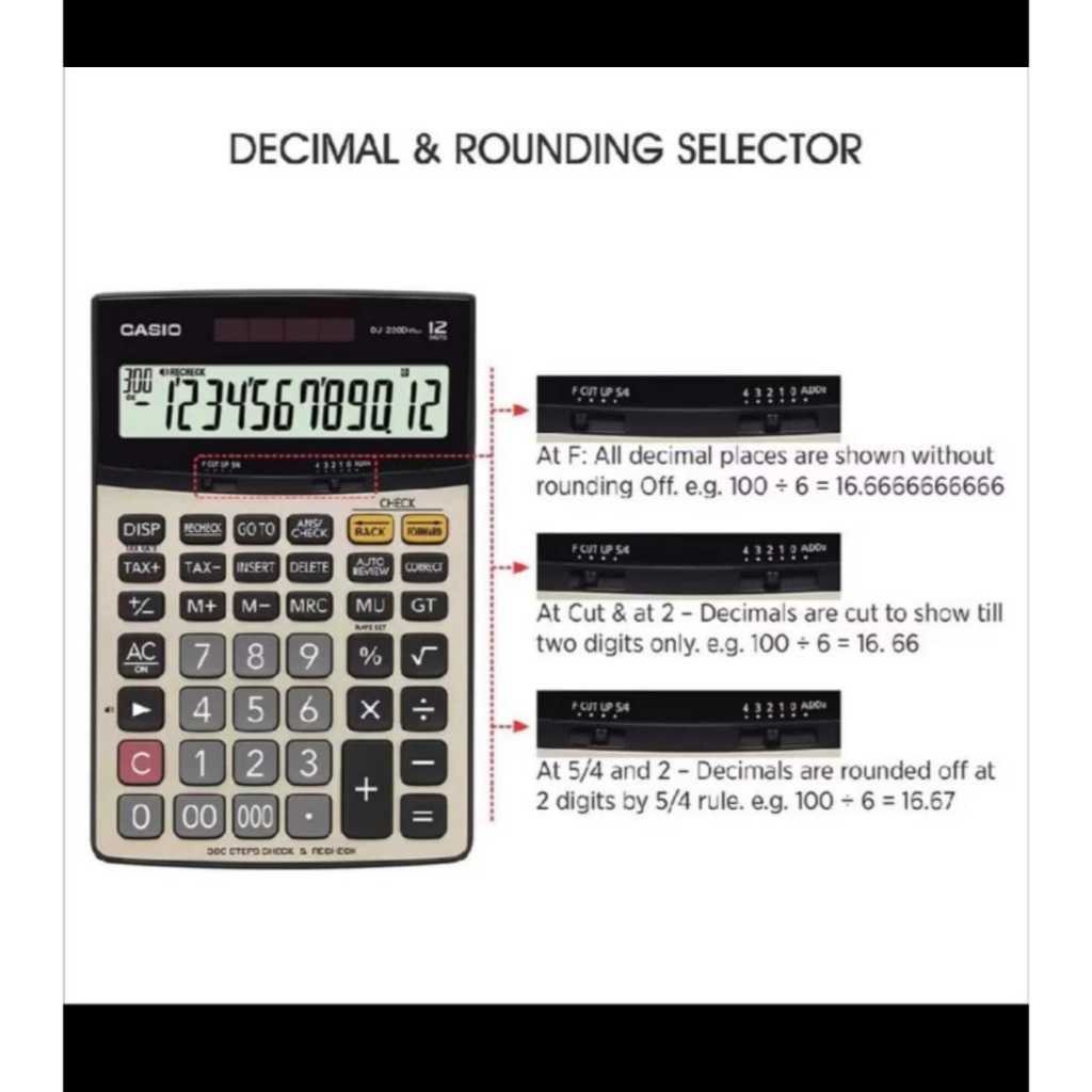 

Kalkulator Casio DJ-220D Plus 12 Digit Kalkulator DJ 220D Plus