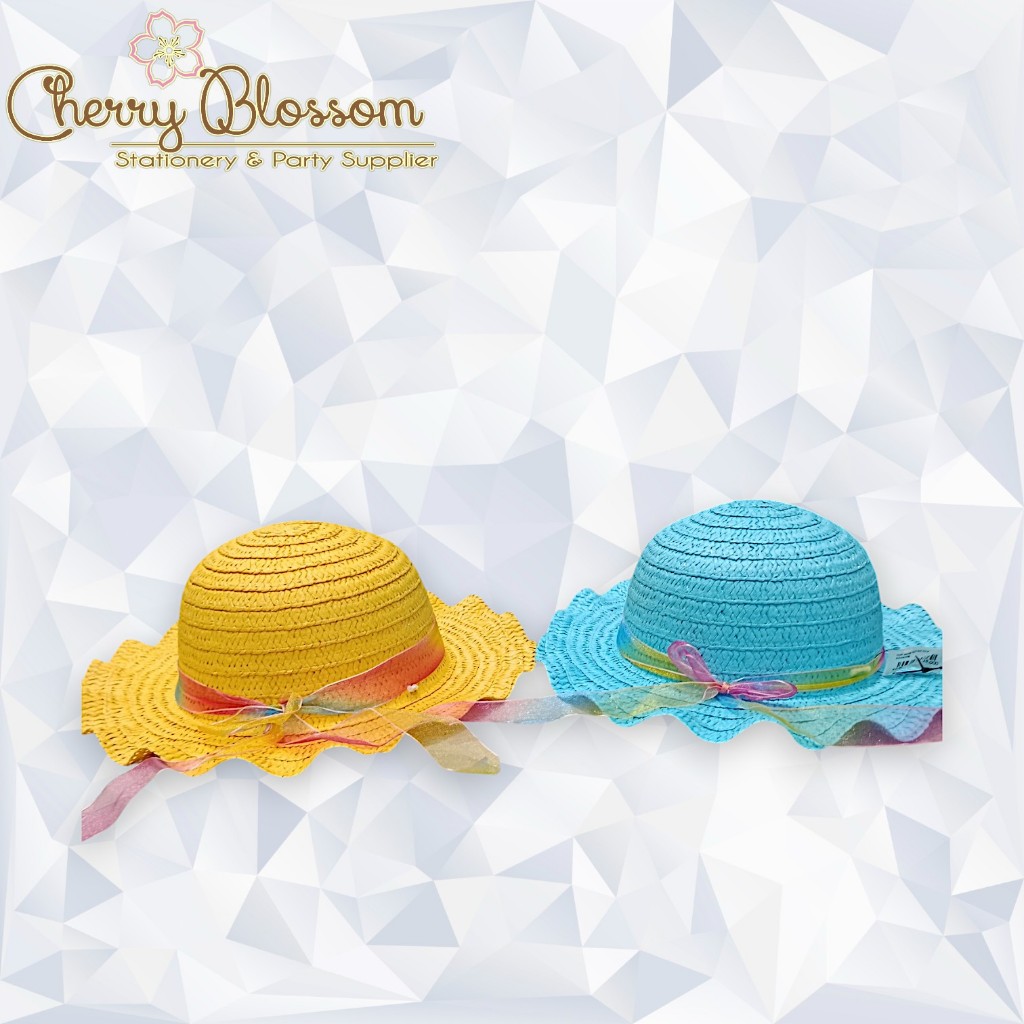Topi Pantai Rotan pita Wanita