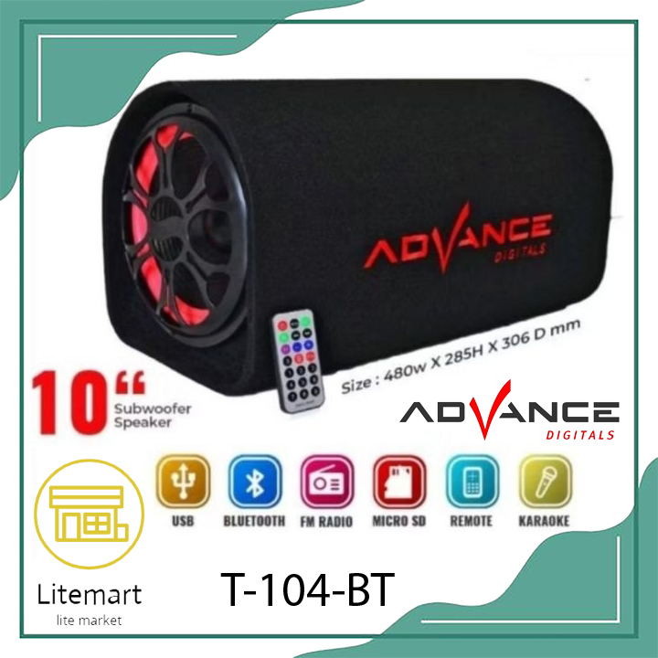 ADVANCE SPEAKER PORTABLE 10'' T-104 BT / T-104 BT PRO-MIC