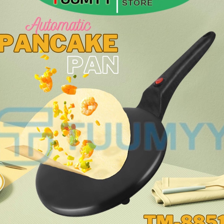 KP8 TUUMYY PANCAKE CRAPE MAKER TEFLON ALAT CETAKAN PEMBUAT KULIT LUMPIA RISOL RISOLES LISTRIK TM8851